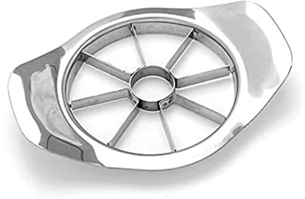 IDAHA Stainless Steel Apple Slicer 8 Blade Stainless Steel Apple Cutter Ultra Sharp Apple Cutter Pitter Wedger Divider Pack of 1 Silver