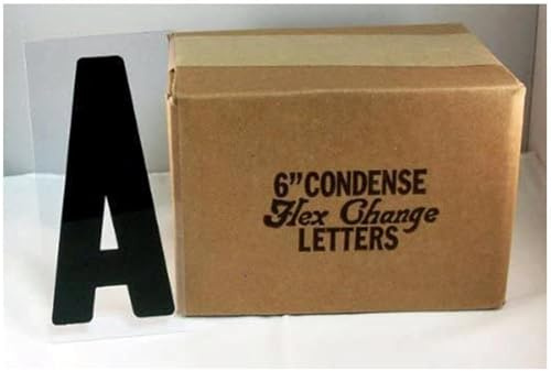 Sign Letter Depot, 6 on 6 7/8 inch Flexible Marquee Sign Letters for Portable Roadside Signs & Reader Boards, Flexible Letters for Marquee Sign