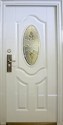 Machermann N74, Wohnungstür Sicherheitstüren Haustür Tür Türen weiß AußenRechts 08-95x205cm mit Glas