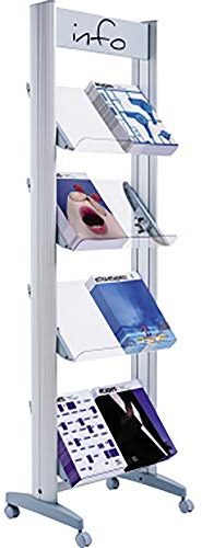 Paperflow 8.A4TT.35 Metall-Prospektständer, 4 Ablagen