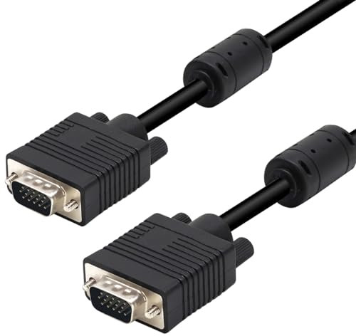 Waytex 27203 Câble 3,00 m Mâle/Mâle, Câble VGA (15 broches) full HD 1080p, compatible 3D pour ordinateur, écran, moniteur, rétroprojecteur