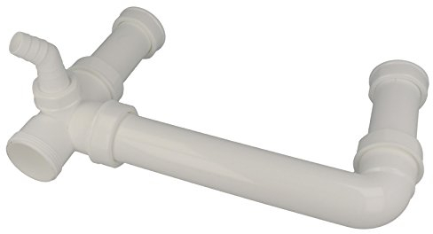 tecuro Ablaufverbindung mit Höhenausgleich für Doppel-Spülbecken