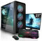 SYSTEMTREFF Gaming Komplett PC Set AMD Ryzen 5 5600 6x4.4GHz | Nvidia RTX 5050 8GB DX12 | 1TB M.2 NVMe | 32GB DDR4 RAM | 27 TFT Monitor | Desktop Paket Computer für Gamer, Gaming
