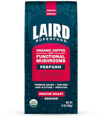 Laird Superfood Café moulu aux champignons torréfié moyen