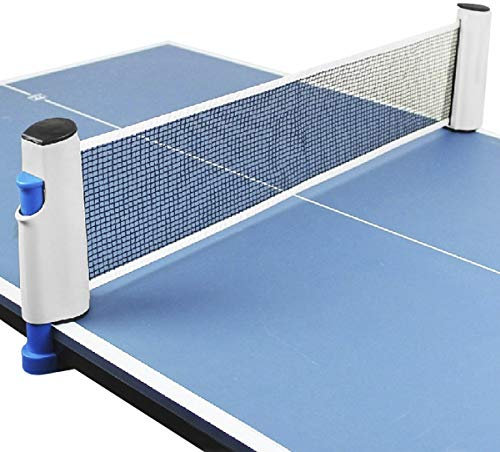RUIXIA Tragbares Tischtennisnetze Tischtennis Netze, Justierbarer Versenkbare Ping Pong Ersatznetz Zubehör Net Reisehalter ideal für alle Tischtennisplatten Einstellbare Länge 170(Max) x 15cm