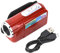 Vikye TFT LCD Sceen Camcorder Recorder, DV Camcorder, Regalo de cumpleaños para Uso en Exteriores para Ciclismo para Correr(Red)