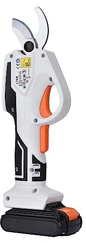 LIGO elektrische Gartenschere. Zum Schneiden von Zweigen, Sträucher und Obstbäume von max. 20 mm Durchmesser. Inklusive 20V 2.0Ah Akku und Ladegerät. (Gartenschere inkl. 2,0 Ah Akku und Ladegerät)