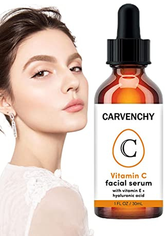 Gocce di vitamina C | Acido Ialuronico Vitamina C Liquido, Grande goccia d'acqua Vitamina C Essenza Liquido per la pelle del viso Nutriente e Idratante Halatua