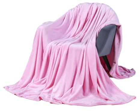 Flache Geplünte Decke, Feste Farbe Kinderdecke, Einfache Haustierdecke-Rosa-150 * 200 cm