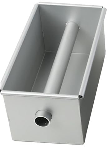 Stampo per pane tostato, teglia professionale antiaderente in alluminio naturale, teglia per pagnotta per brownie, stampo unico per pane sandwich, stampo quadrato resistente, stampo per torta antico