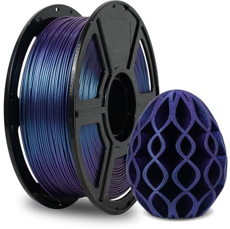 FLASHFORGE PLA 3D-Druckerfilament 1,75 mm - 1 kg Chamäleon-Farbwechsel (Nebula Purple) - Hochpräzises & Umweltfreundliches Filament