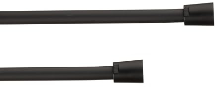 TATAY Manguera de Ducha Loop Silver, 1.5M, Flexo de PVC, Antitorsión, Giro 360ª, Antirayaduras, Rosca Universal G 1/2, Negro