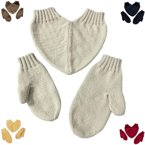 Generisch Handschuhe zum Halten der Hände für Paare, Hand in Hand haltende Fäustlinge für verliebte Paare,Couple Hand Holding Gloves,Vollfingerhandschuhe für Paare