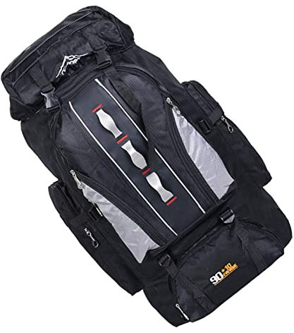 YUZDNM 100L Reiserucksack - Wanderrucksack - Große Kapazität Outdoor Sports Wasserdichter Wanderrucksack Männer Und Frauen Trekking Rucksäcke Reisetasche Camping Klettern Angeltaschen(C)