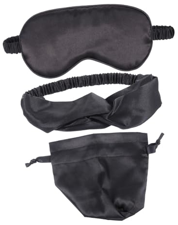 OUNONA Per Occhi Di Luce Con Fascia Per Capelli Set Regalo Seta Imitazione Con Borsa Da Viaggio