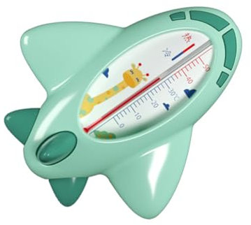 UTHCLO Termómetro De Baño y Juguete Adorable Para Bebés, Resistente Al Agua, Color Verde, 2 Piezas, Diseño Seguro Para Medir Temperatura Del Agua y Ambiente, Adecuado Para Baño De Recién Nacidos