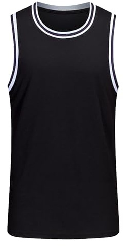 Mufeng Herren Basketball Trikot Trainings Tank Top Fitness Shirt Ärmelloses Tshirt Lacrosse Trikot Basketball Tank Top Bodybuilding Gym Shirt