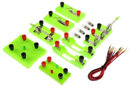 SUPVOX Kit Apprendimento Elettrico per Esperimenti Scientifici Set Completo Elettrici per Studenti delle Scuole Primarie e Secondarie per Attività Stem Facile da Usare e Coinvolgente