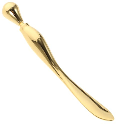 DECOMELODY Augenmassagegerät Roségold Aus Langlebigem Zinklegierung Kleines Leichtes Gesichtscreme Werkzeug Für Mädchen Augencreme Applikator Gegen Schwellungen