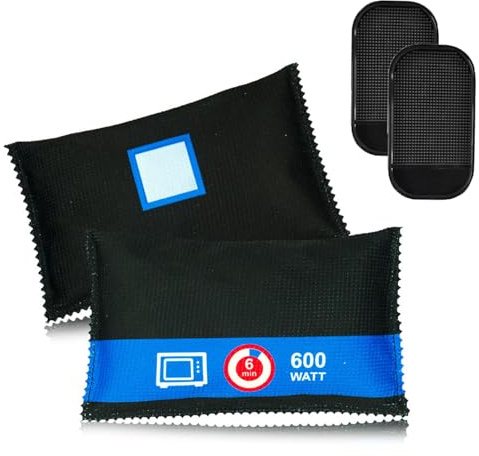 Neuytiky 2 Pezzi Deumidificatore per Auto 400g,Gel di Silice Deumidificatore,Sacco Essiccante,Essiccatore D'aria Assorbitore di Umidità,Riutilizzabili,per Cucina Camera da Letto e Caravan