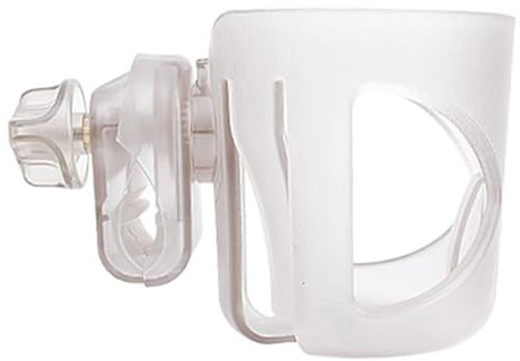 CIYODO Soporte para Botellas Transparente para Cochecito Portavasos Resistente para Bebidas Fácil Instalación sin Herramientas Compatible con Bicicletas y Carritos