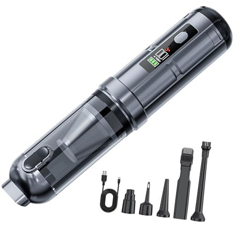 Nettoyeur sans fil à air comprimé pour voiture, aspirateur à main et souffleur d'air, nettoyeur de clavier pour intérieur de voiture haute voiture