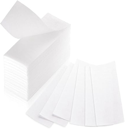 150PCS Non-Woven Wax Strips for Hair Removal, 2.8 × 7.9 Tear-Resistant Waxing Strips, Wax Paper Strips for Legs, Arms, Underarms, Eyebrows & Face, Gentle on Sensitive Skin