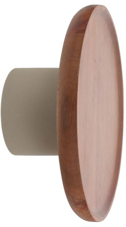 iplusmile Présentoir à Gâteaux en Bois D'acacia Haut 21,5x21,5x9,5 Cm Plateau Rustique Terre Cuite sur Pied pour Service à Desserts et Fruits, Usage Domestique et Fêtes, Plateau de Service