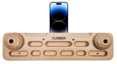 Climbing Hangboard - Rock Grip Board, Wooden Hand Training Tool