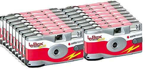 AgfaPhoto Einwegkameras Flash/ Blitz Partei/Hochzeit Set (10-er Packbis zu 270 Aufnahmen)