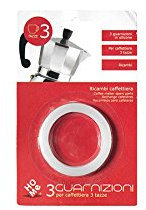 HOME Blister 3 Joints en Silicone Tasses Moka 3 Machine à Café et Joints
