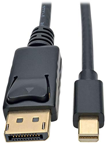 Tripp Lite Câble Adaptateur Mini DisplayPort vers DisplayPort (M/M) 4096 x 2160 4K @ 60 Hz (1,83 m) (Noir)