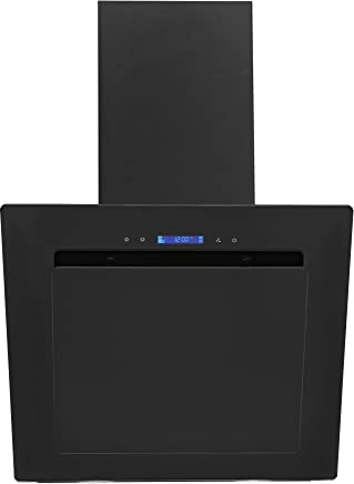 Exquisit Dunstabzugshaube KFD 607-2L | LED-Beleuchtung in 7 verschiedenen Farben | Kopffreihaube | Touch Control | Schwarz