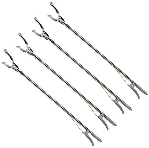 HAC24 set med 4 grepptång avfallshjälp avfall 90 cm grip griparm sopsamlare skräp avfallshanterare