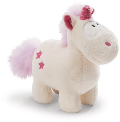 NICI 48052 Kuscheltier Einhorn Theodor 13cm, WEIß