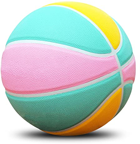 Sporting Goods Basketballball Herren Damen Kind, professioneller Outdoor Indoor Basketball Offizielle Größe 7, Größe 6, Größe 5, für Basketballspiele im Innen und Außenbereich (Größe 7, bunt)
