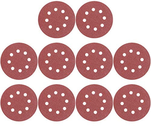 Mipcase 50stücke Kreisförmige Pads Körnung Schleifpapier Aus Aluminiumoxid Klett-schleifscheiben Schleifscheiben Für Handgeräte