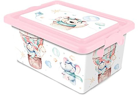 Acan Tradineur – Caja de almacenamiento – Diseño Volar – Capacidad de 13 Litros – Fabricado en España - Contenedor para almacenar libros, ropa, mantas.