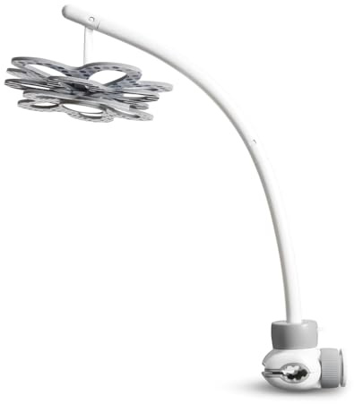 Munchkin Baby Bloom Mobile für Munchkin Bluetooth Baby-Wippen-Schaukel | Schwarze und weiße Blume mit Spiegel in der Mitte für Babyunterhaltung | Modernes Design mit einfachem Clip-On-Feature
