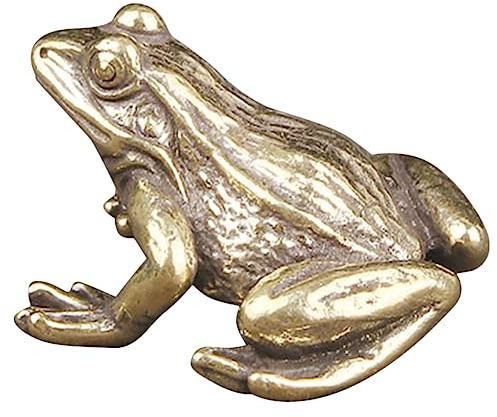 Artibetter Adorno De Mascota De Té De Rana Compacta De 1.49X1.45X0.82 Pulg Figuras De Rana Decorativas para Oficina Hogar Y Ceremonia De Té