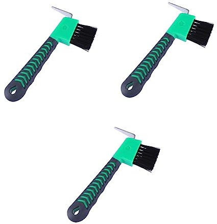 Mipcase 3pcs Premium Grip Hoof Rubber Hoof Brush for Horse Grooming Tools and Grooming Sessions Random Color