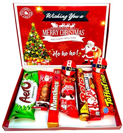Spread Joy With Every Bite: Celebrate With Our Christmas Chocolate Box! | Celebrations Chocolate | Letterbox Gift | Perfect For Xmas Secret Santa Or Christmas Stocking Fillers | Chocolates Gift Box |