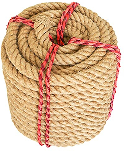 LQSSA 10/12/14/16/18 Mm Durchmesser Hanfseil, 25M Fuß Länge Garten Jute Schnur Für Katzenkratzbaum Gartendekoration/10Mm 25M