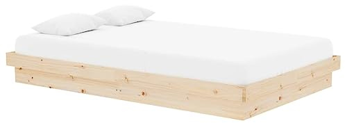 vidaXL Giroletto in Legno Massello 120x190 cm Small Double