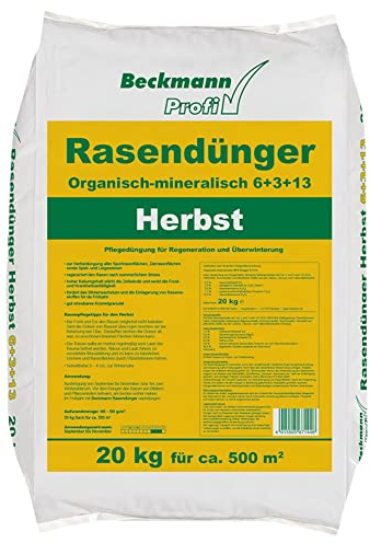 BECKMANN PROFI Rasendünger Herbst 6+3+13 20 kg Herbstrasendünger