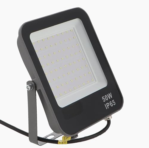 Blendend Foco proyector LED 50W 6000K, ideal para iluminar exteriores y espacios amplios con luz blanca brillante.