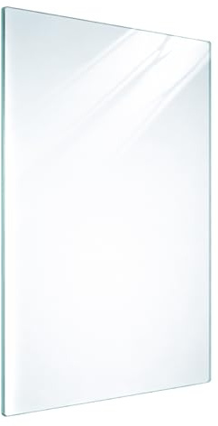 DarHaus Plaque de recouvrement, 30 x 52 cm, en verre, pour cuisinières électrique, à induction ; convient comme décoration, protection anti-éclaboussures ou planche à découper, Blanche