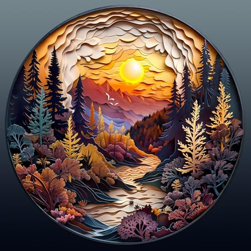 CHARMIBLE Holzpuzzle Erwachsene, Holzpuzzle Wald 300 Teile | Holz Puzzle Erwachsene,Puzzle Holz Tierform,Unregelmäßige Einzigartige Puzzleteile,Geschenke für Familie Freunde ab 14 Jahre