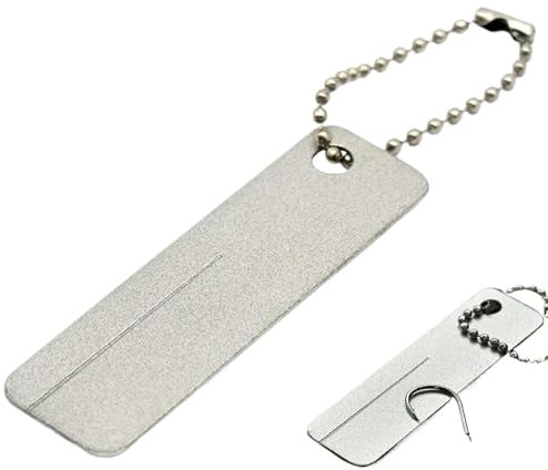 Hook File - Camping Sharpener Keychain Tool,Small Pocket Grinding Tool, Multifunctional, Garden Tool Sharpening Stone for Machetes