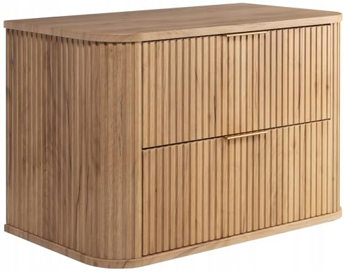 RODAN Waschbeckenunterschrank mit 2 Soft-Close Schubladen | Moderner Hängeschrank unter Waschbecken, Badezimmer Unterschrank ohne Waschbecken 51,7 x 80,4 x 41,5